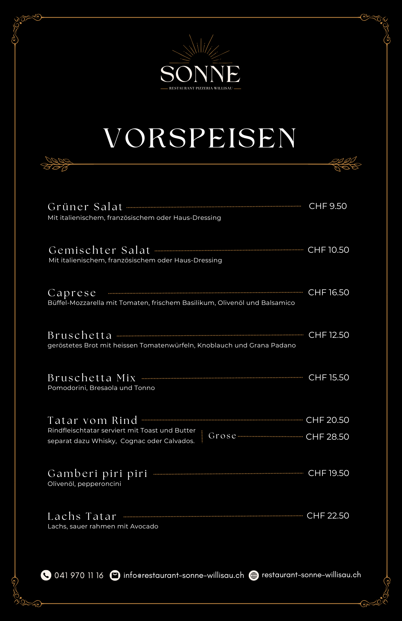 restaurant sonne willisau