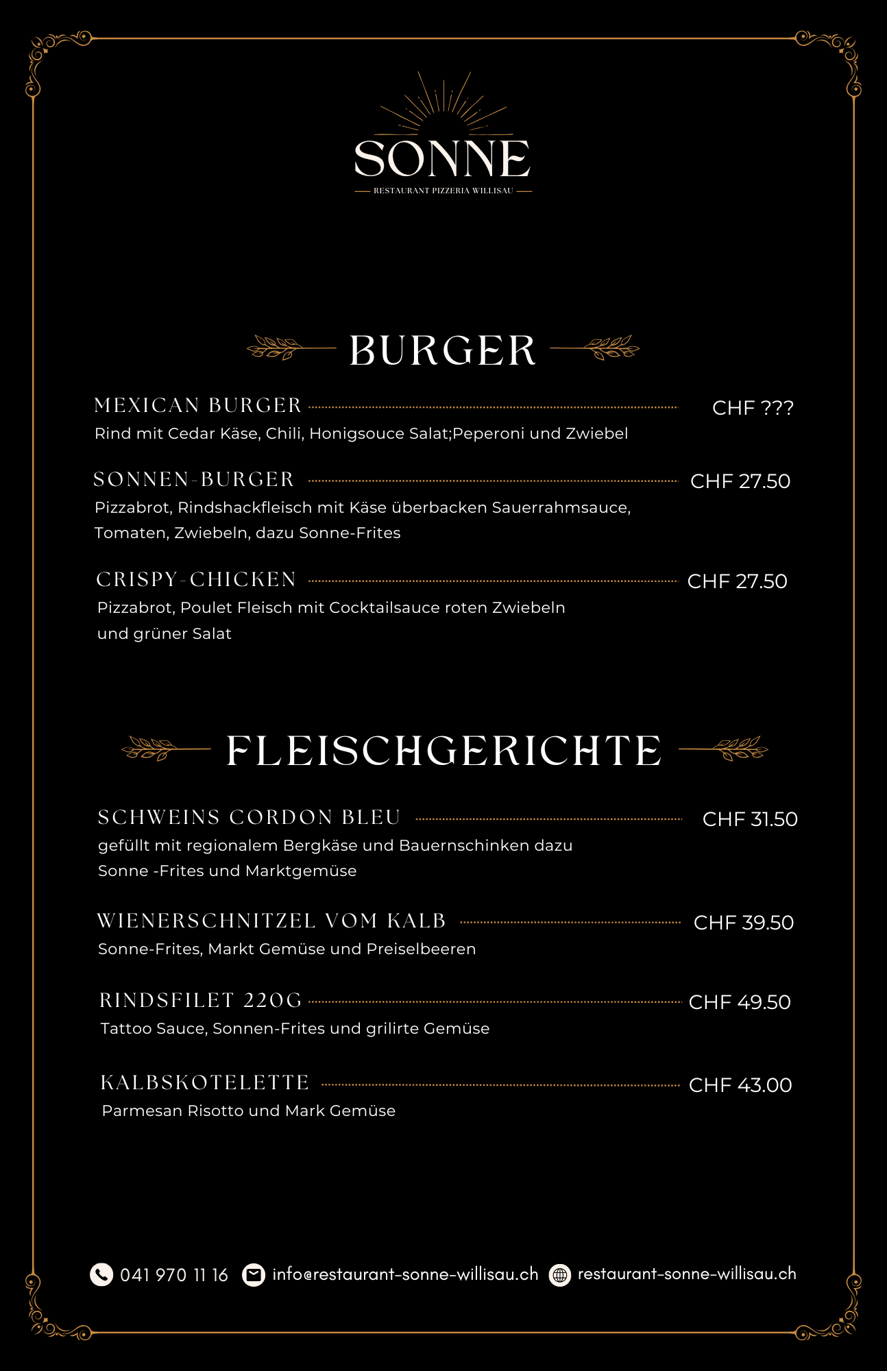 restaurant sonne willisau